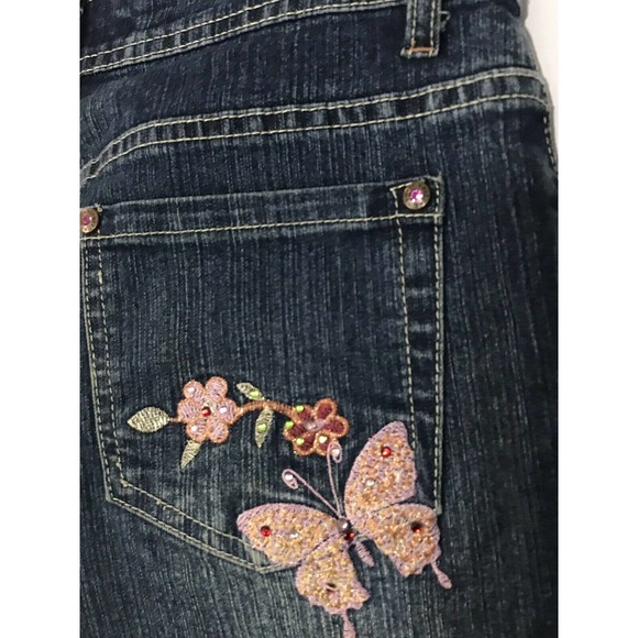 Arizona Boot Cut Jeans 12.5  Embelishments NWOT - Picture 4 of 4